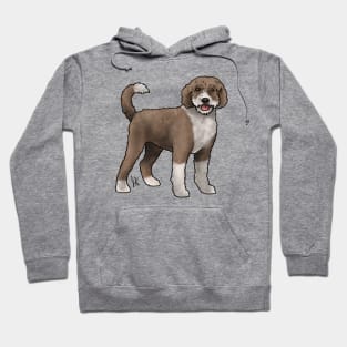 Dog - Portuguese Water Dog - Brown and White Hoodie